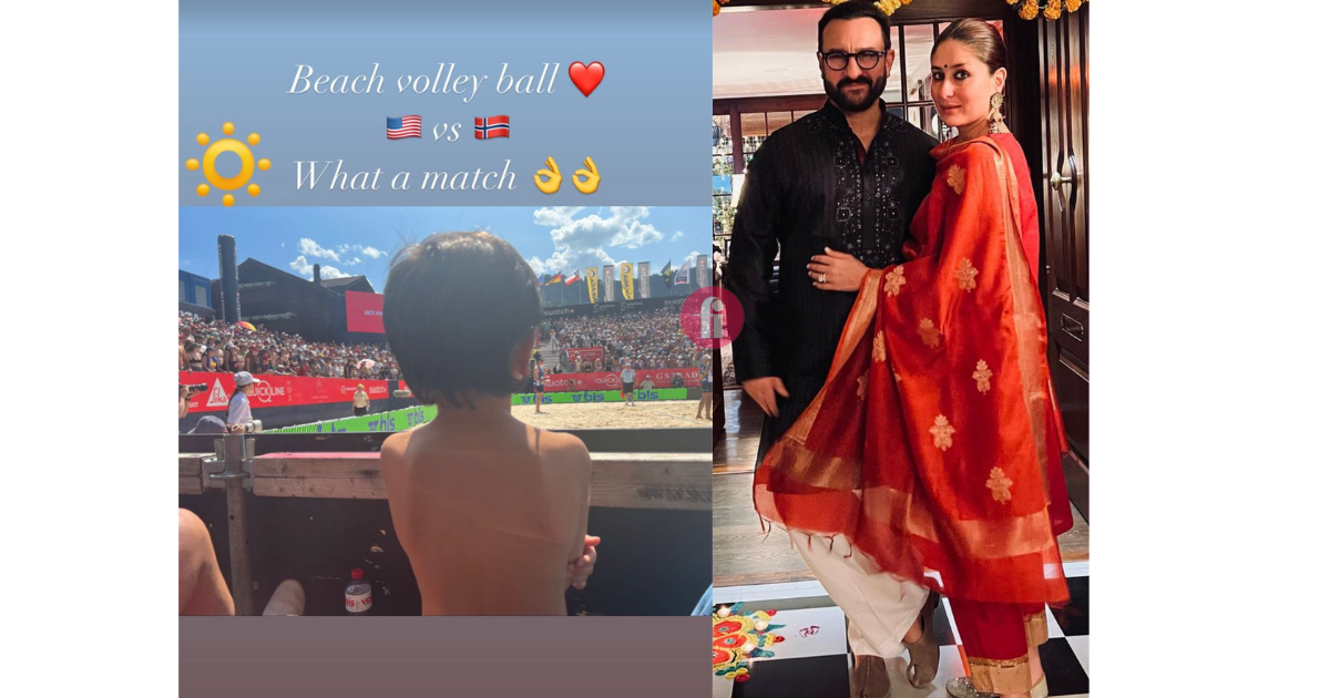Kareena Kapoor uploads a photo of her kid Taimur Ali Khan enjoying volleyball in the Italian sun